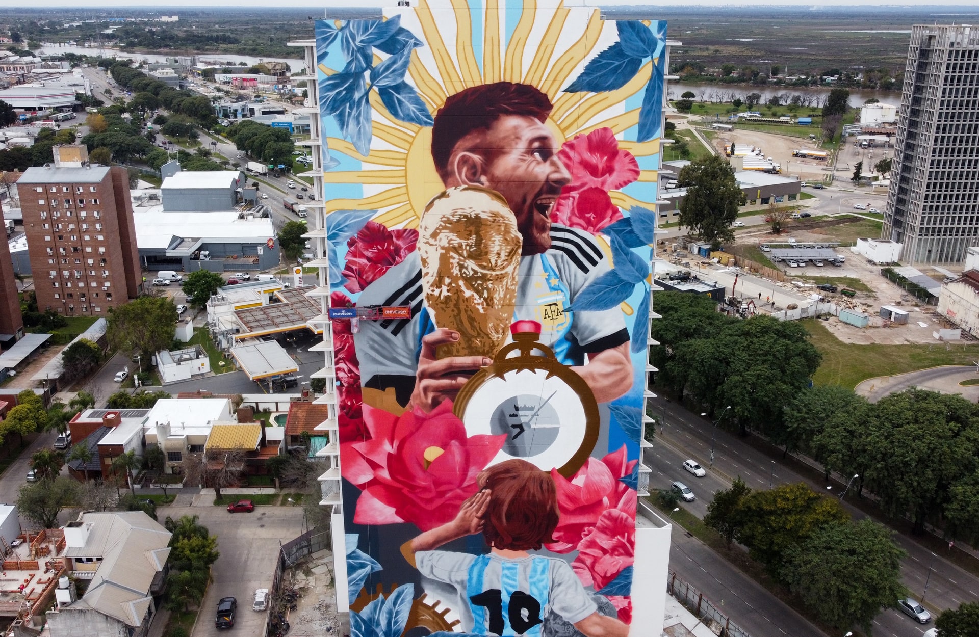Rosario Hometown Tribute - 69 Meters High